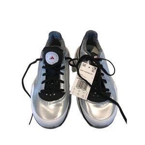 Adidas x Stella McCartney Earthlight Silver Metallic /Black GY5050 Size 6 NWT
